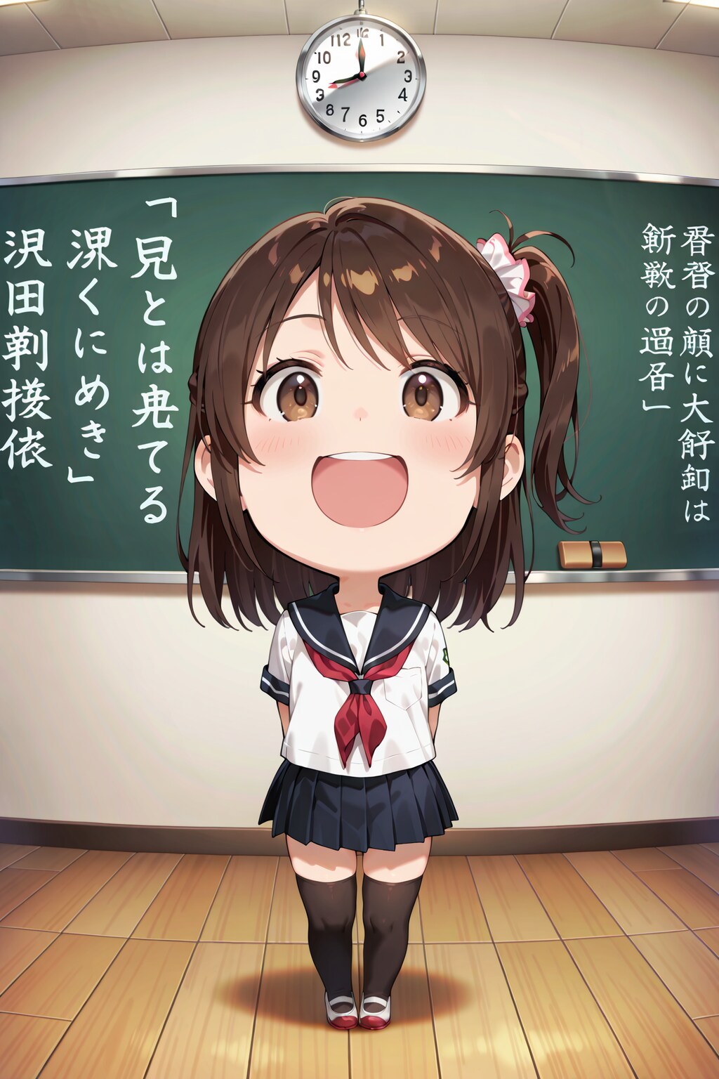 転校生、元気に挨拶！