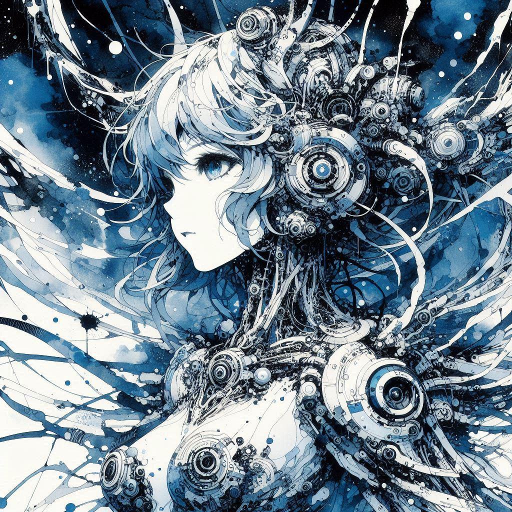 機械少女　青