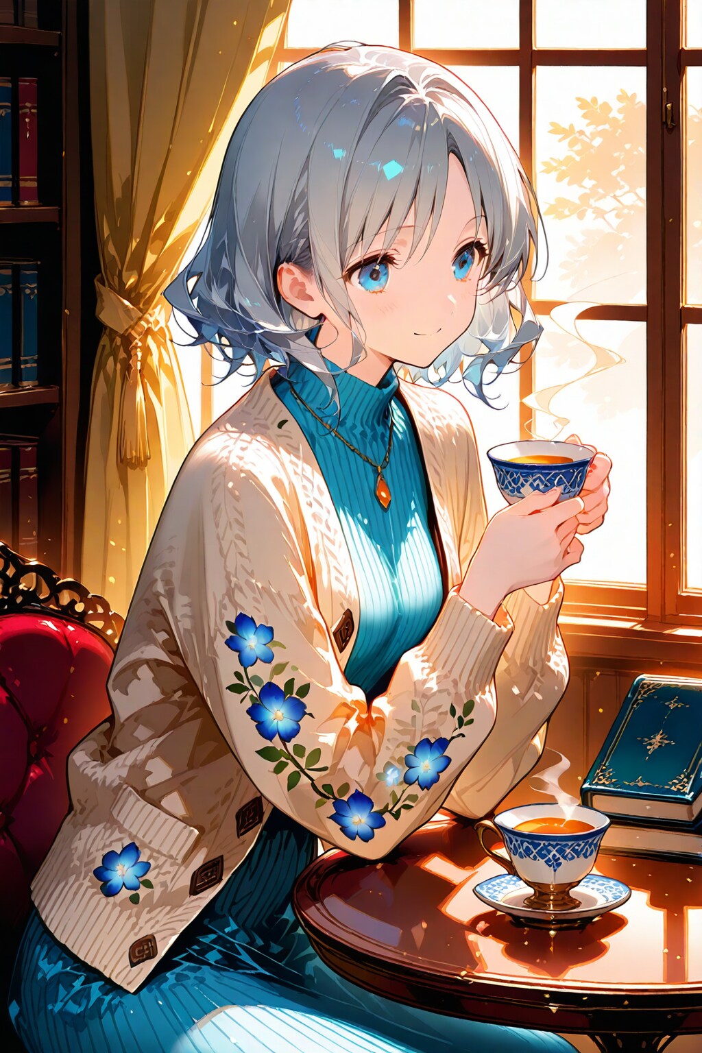 紅茶と記念日の灯 | の人気AIイラスト・グラビア