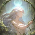 A serene twilight scene set in a magical 6枚目