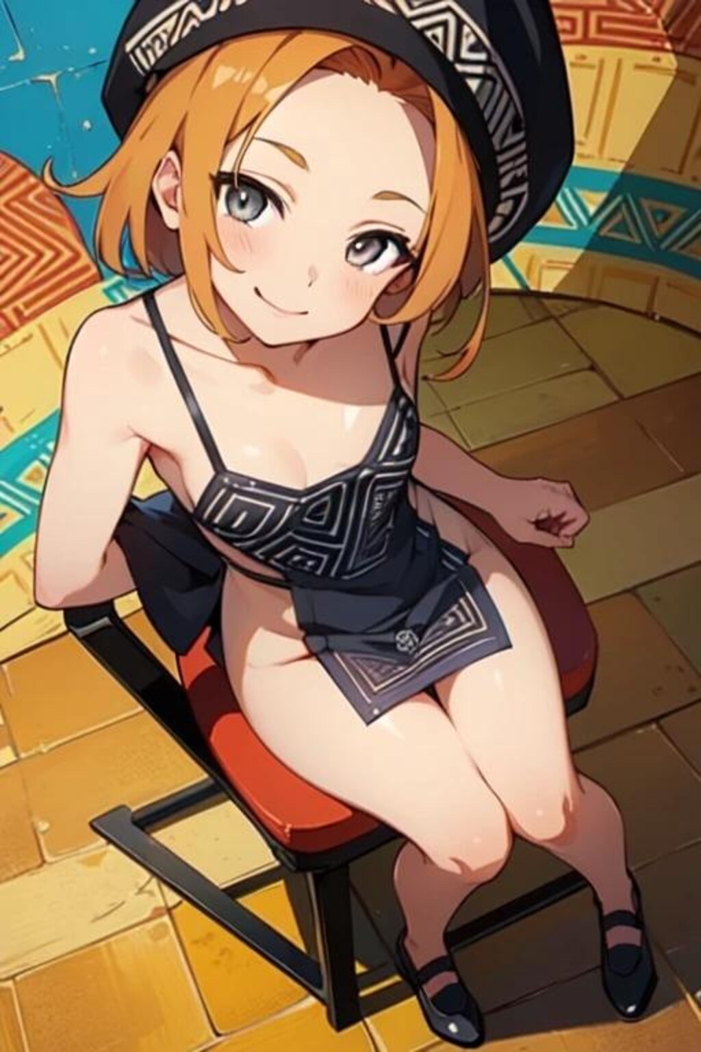 民族柄の帽子(Tribal)８枚