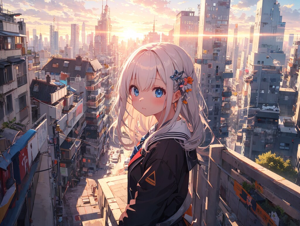 夕方の街