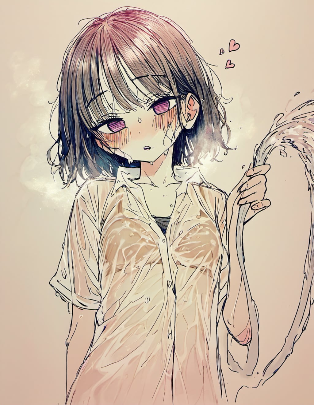 ずぶ濡れワイシャツとホースなあの子たち/202412log.02