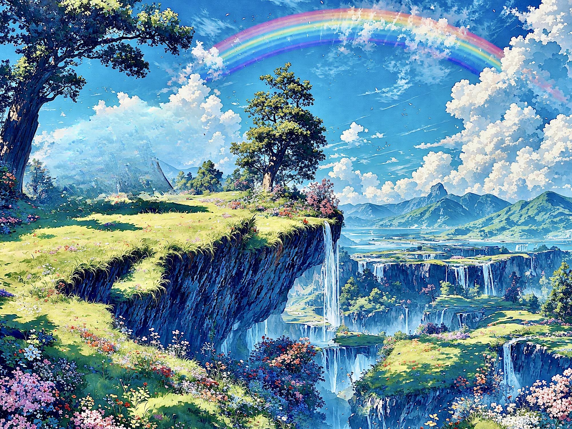 虹✖︎背景🐾 | の人気AIイラスト・グラビア