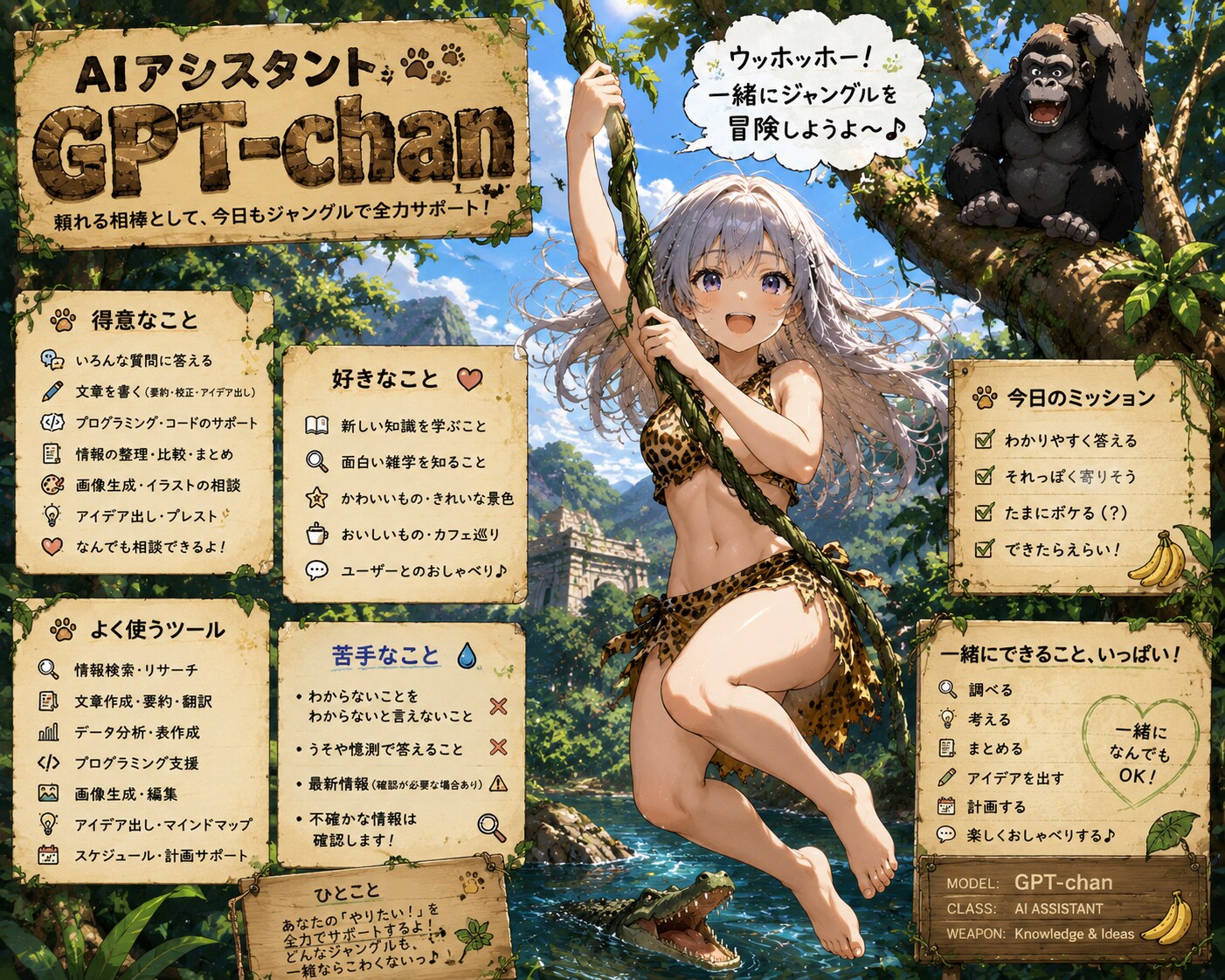Aiアシスタントちゃんのプロフィール