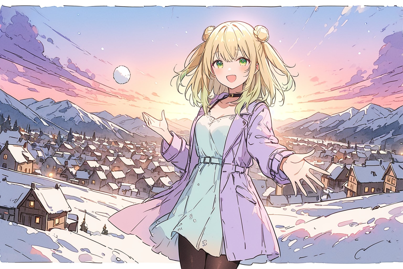 雫内の風景　雪村小町 | の人気AIイラスト・グラビア