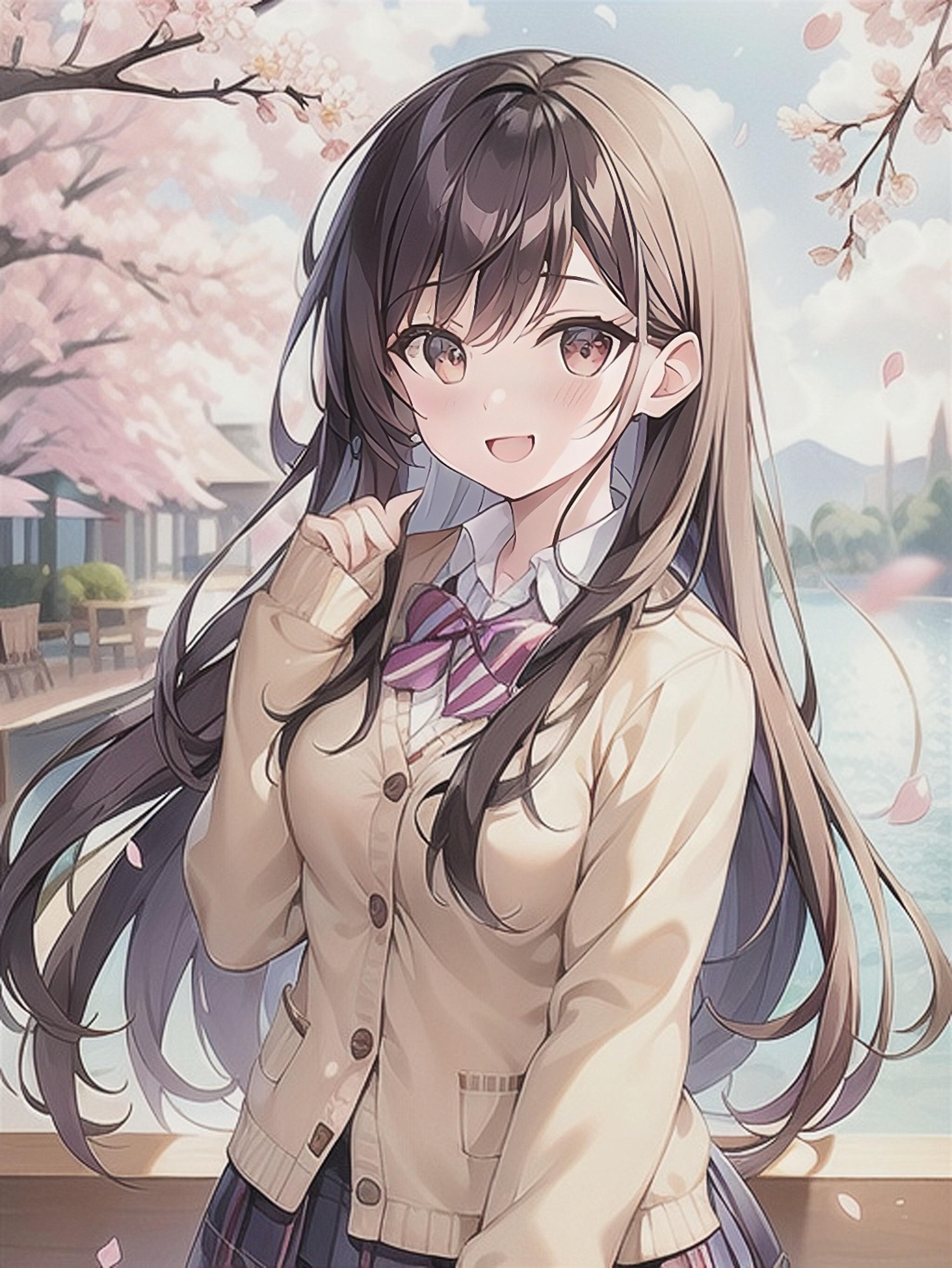 茶髪女子高生