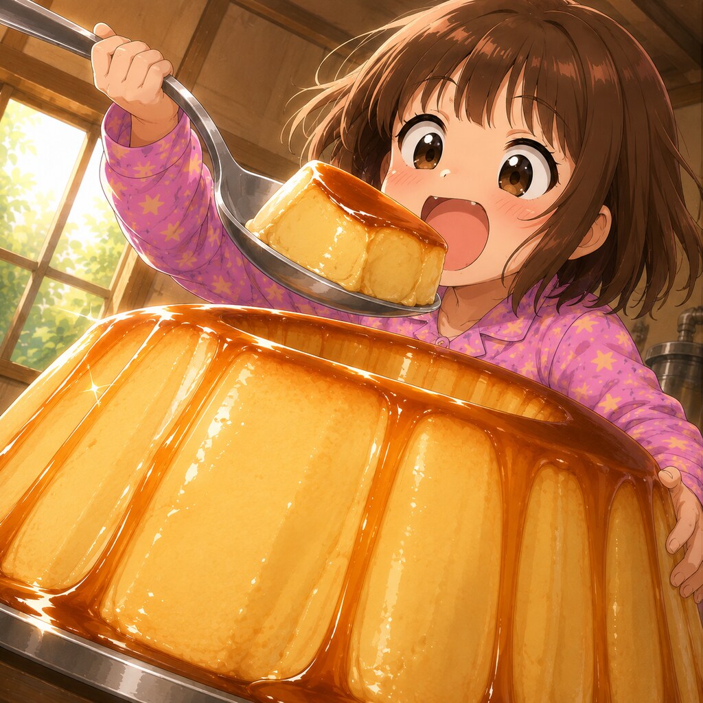 プリンをつくるよ！