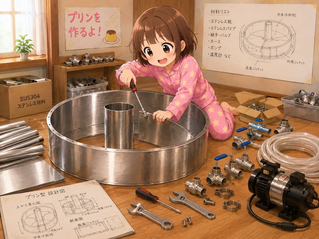 プリンをつくるよ！