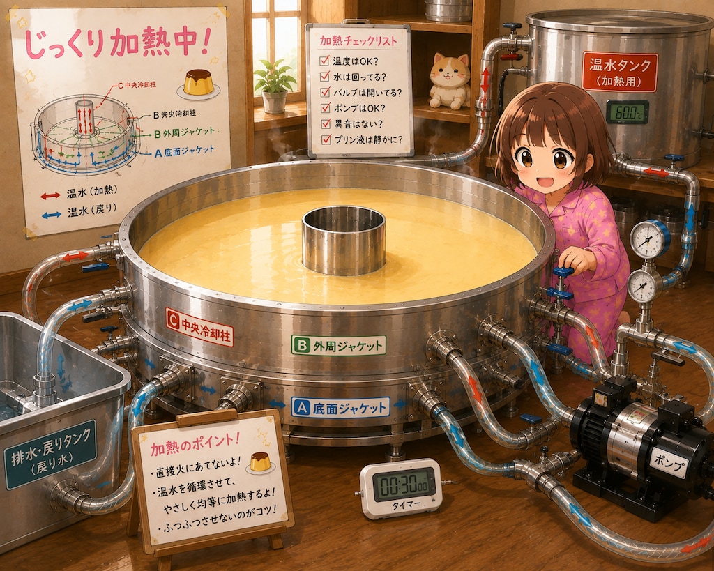 プリンをつくるよ！