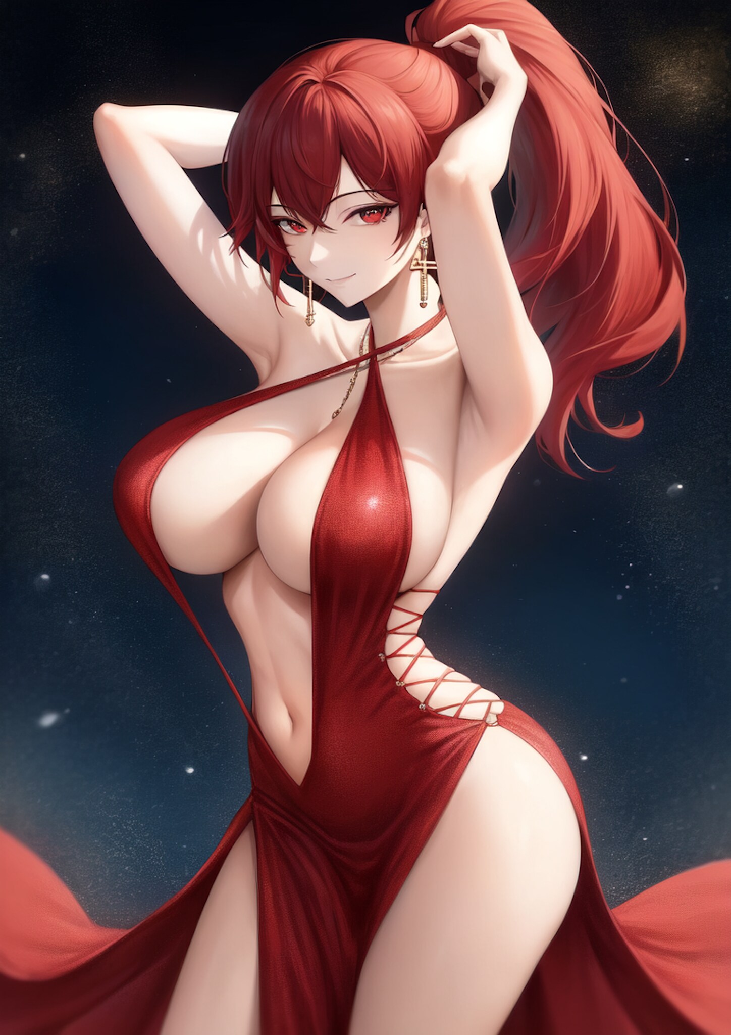 クロスホルターネック