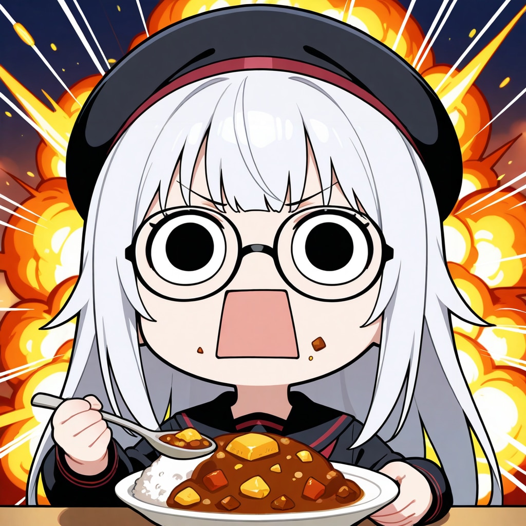カレー眼鏡をやってしまいよったえらいこっちゃ嬢