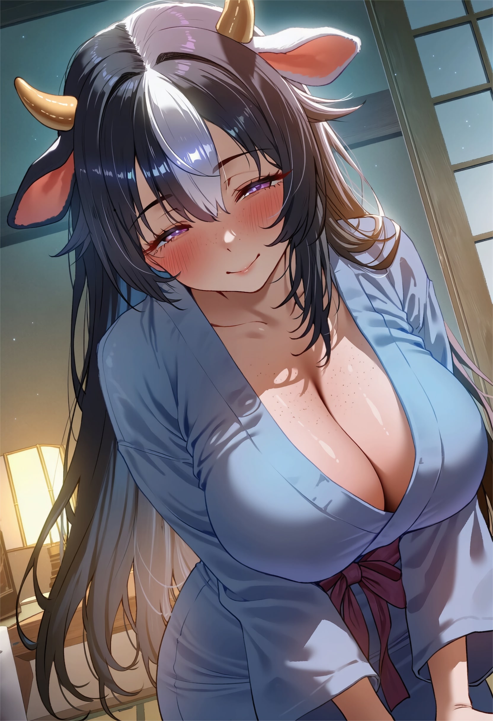 ふふッ温泉旅館楽しいですね…【牛娘】