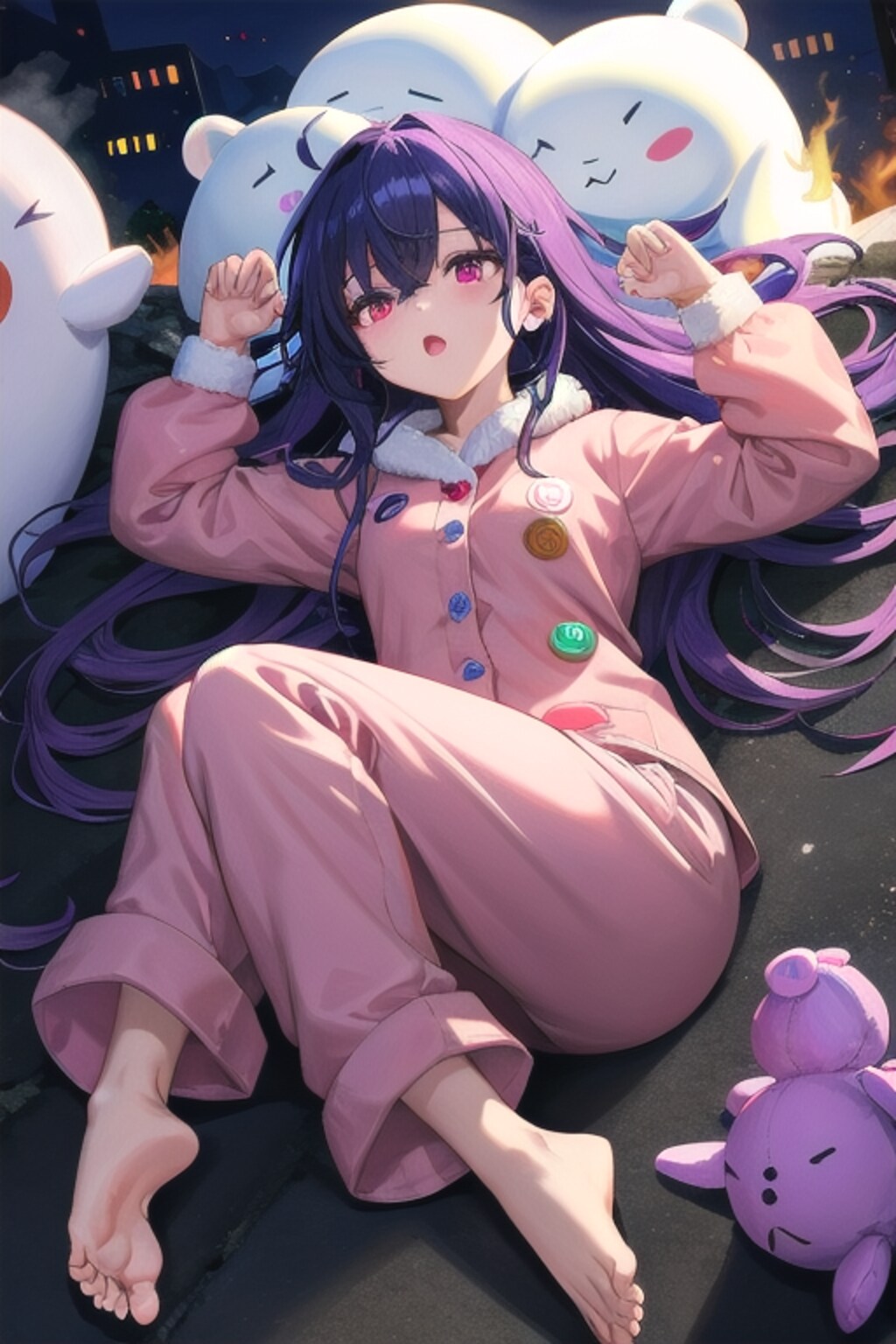 目を開けて寝るタイプ