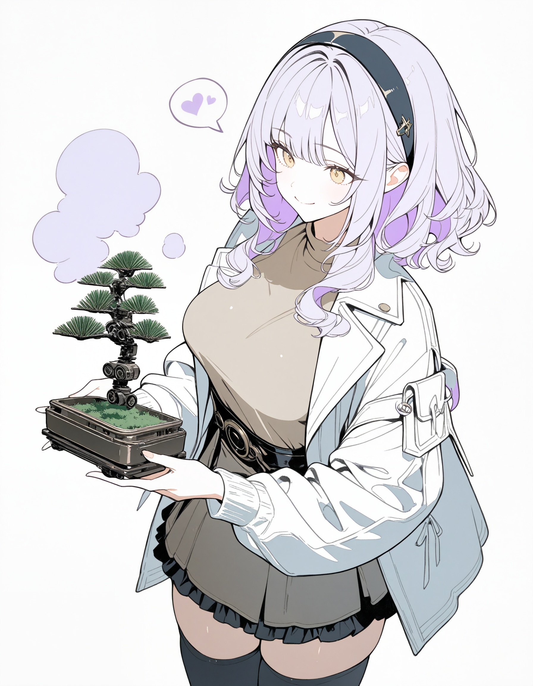 メカ盆栽と姉さんXL | の人気AIイラスト・グラビア