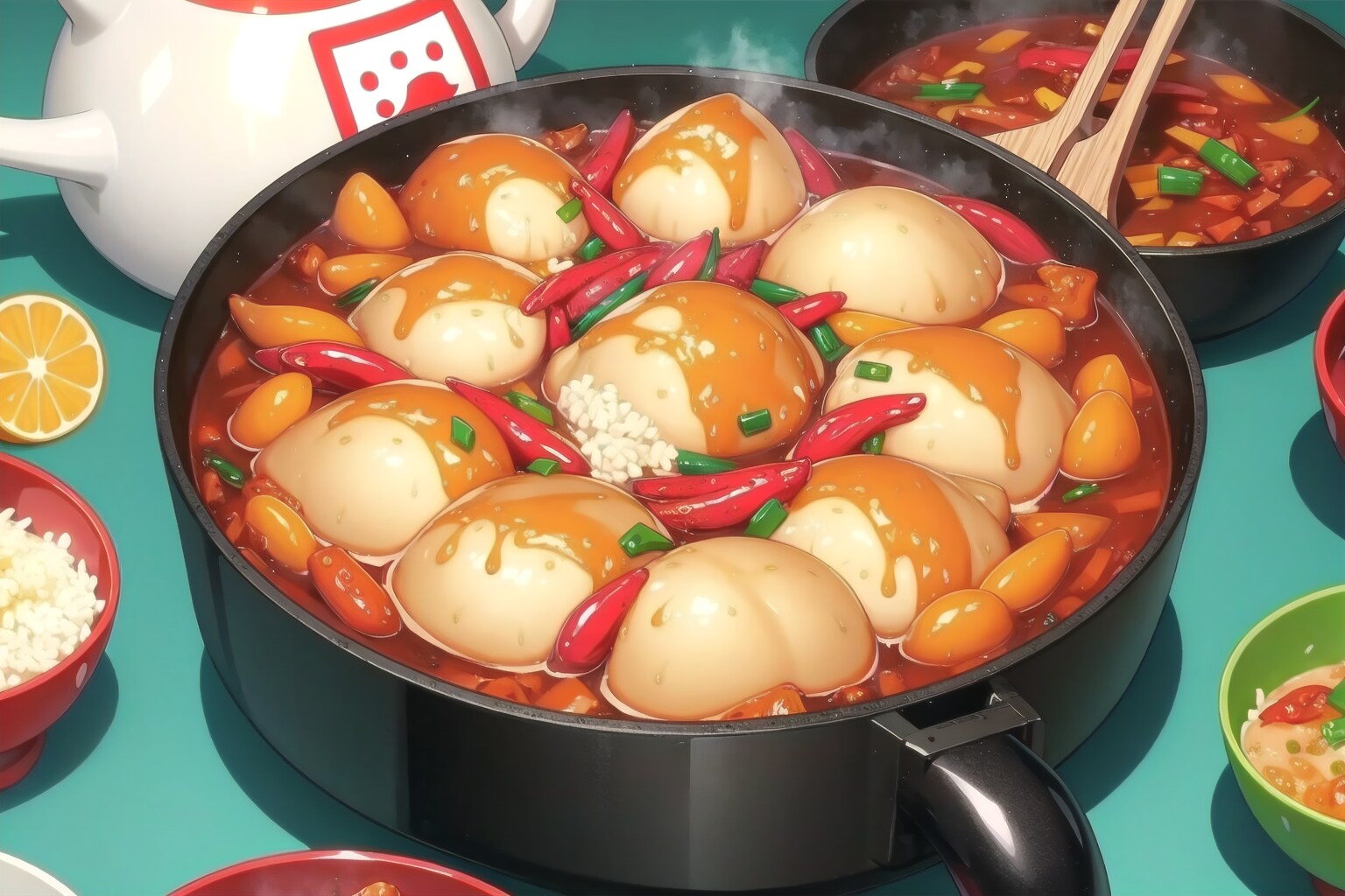 これ辛子明太子やない。韓国風ゆで卵の唐辛子煮や | の人気AIイラスト・グラビア