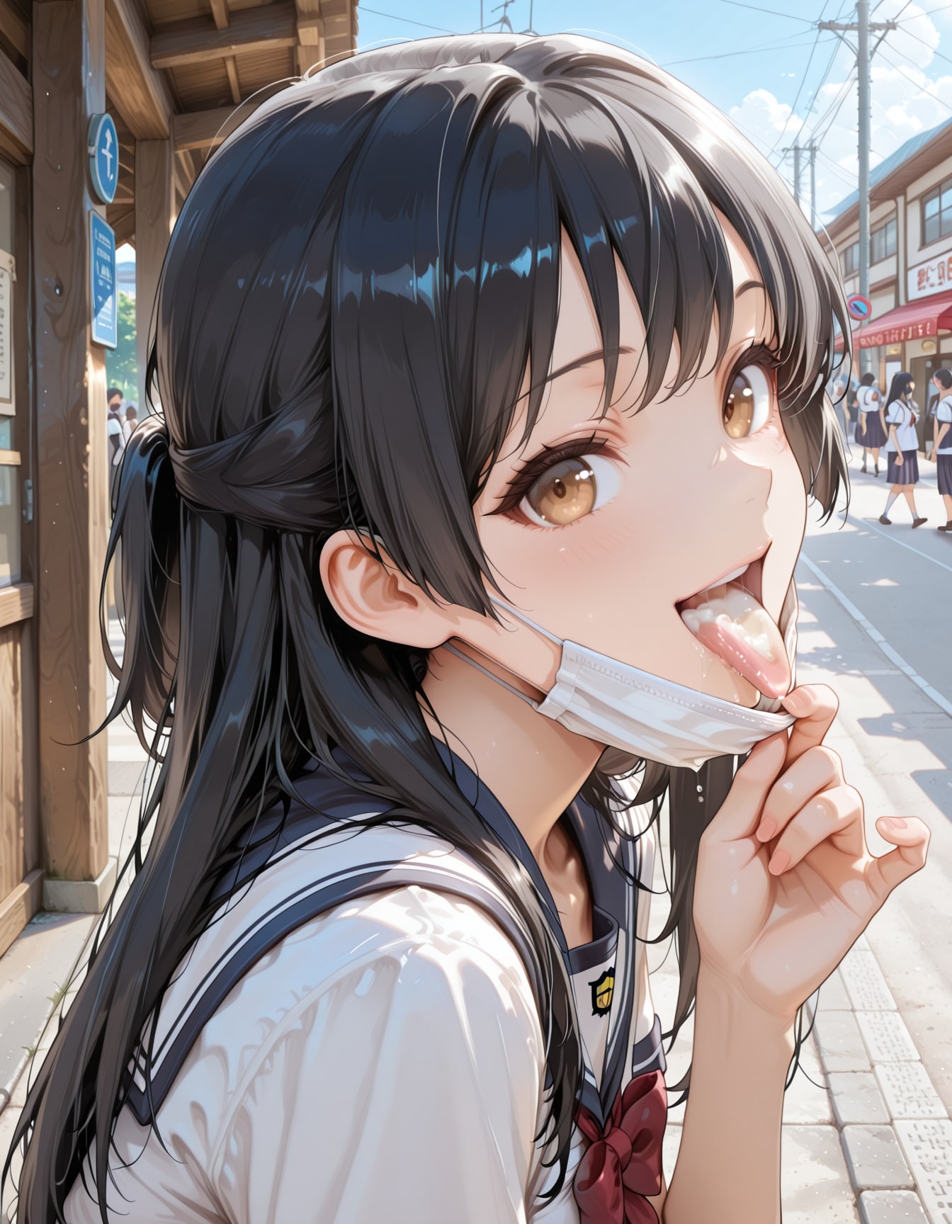朝の一番搾りを見せてくる幼馴染