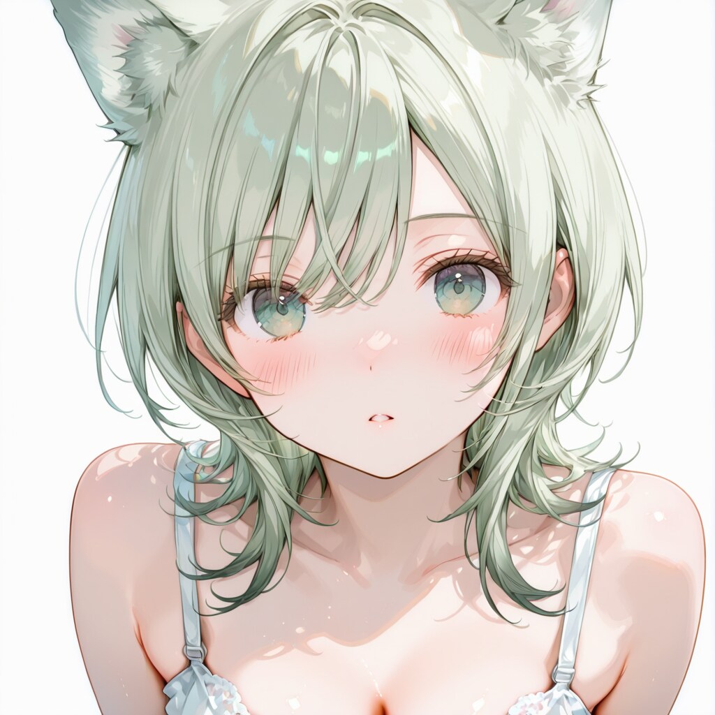 wolf green hair
