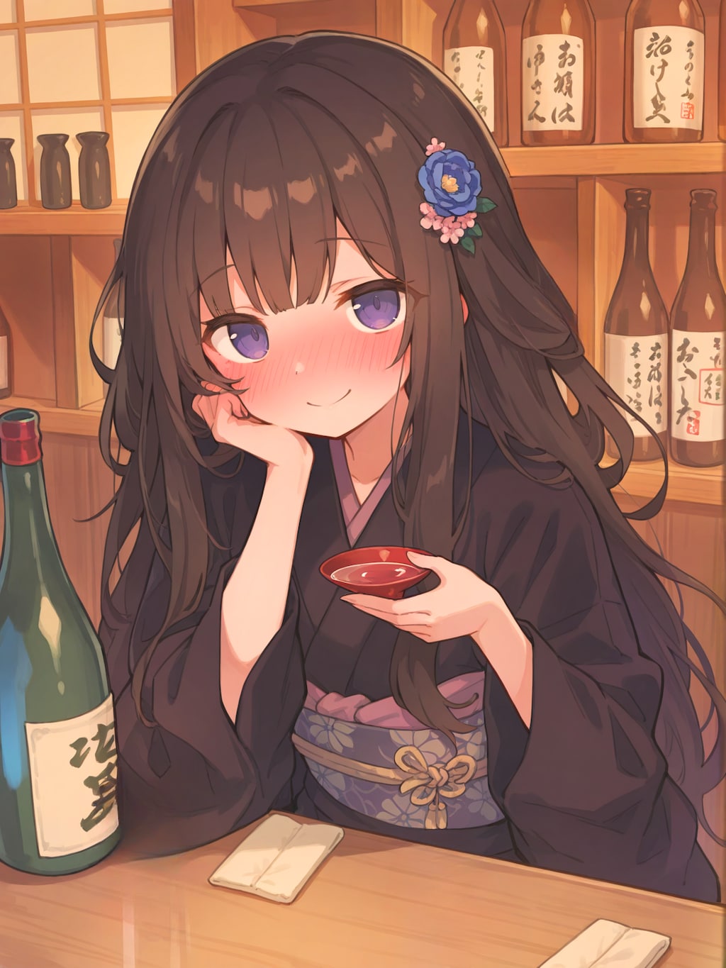 日本酒でほろ酔い気分