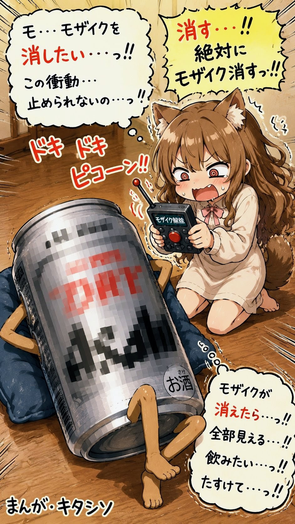 小さな女の子とモザイク除去機🕹️