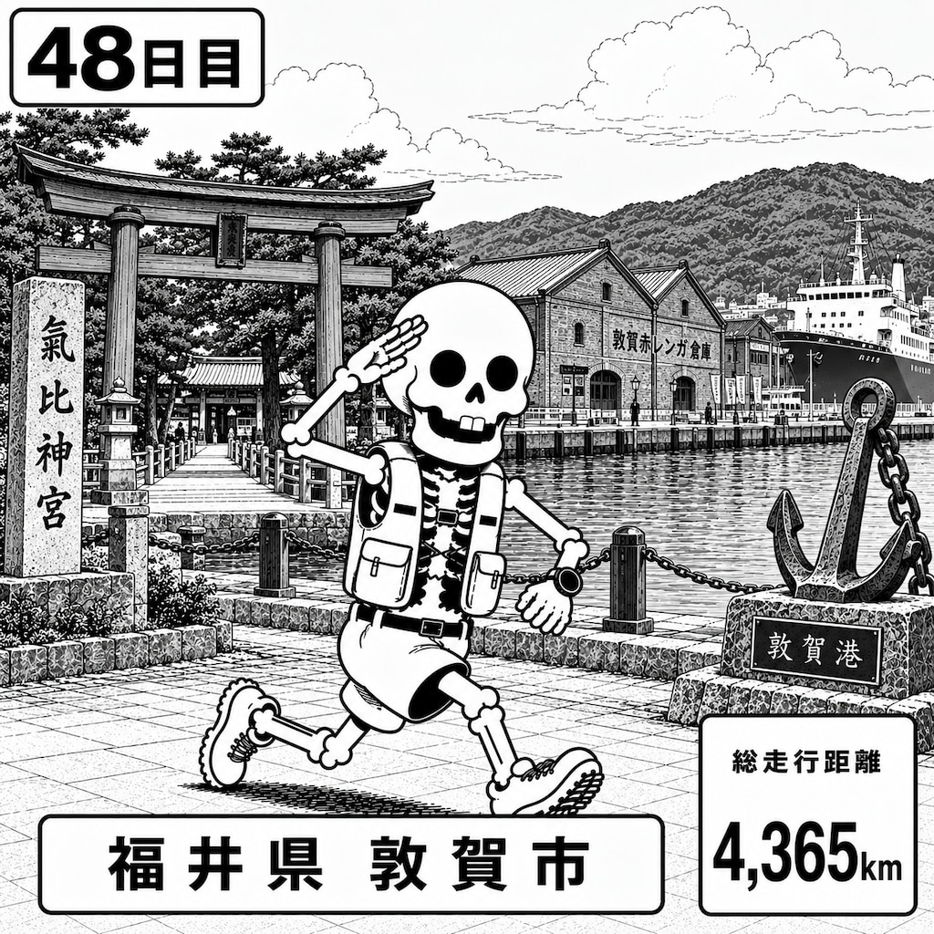 福井県敦賀市に到着
