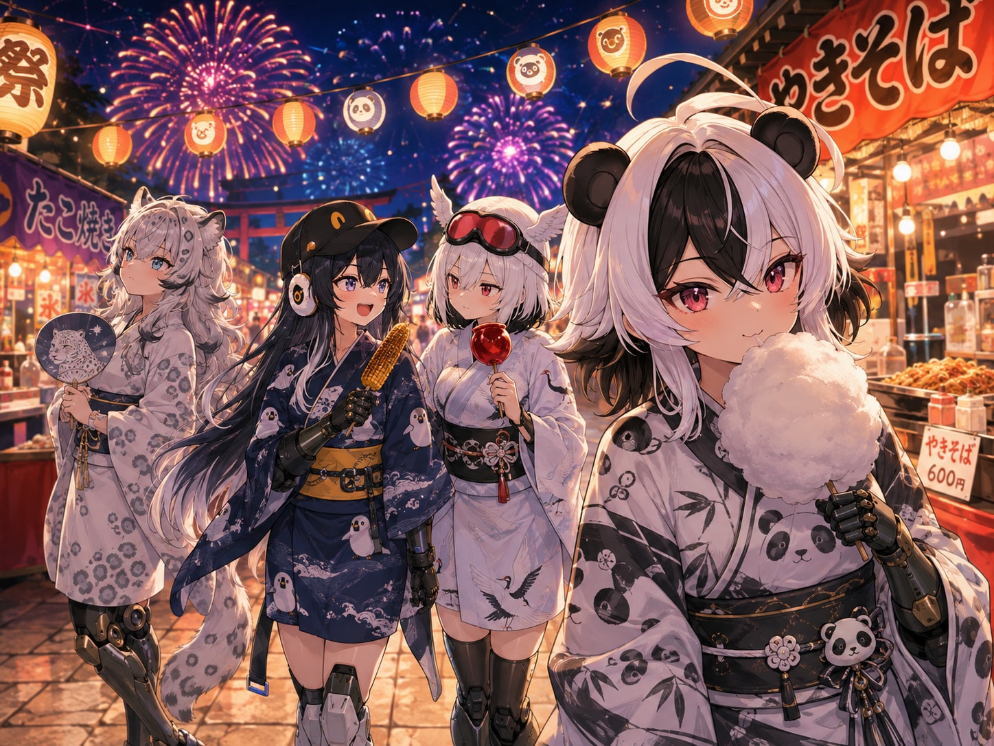 （再）白黒たちの夏祭り