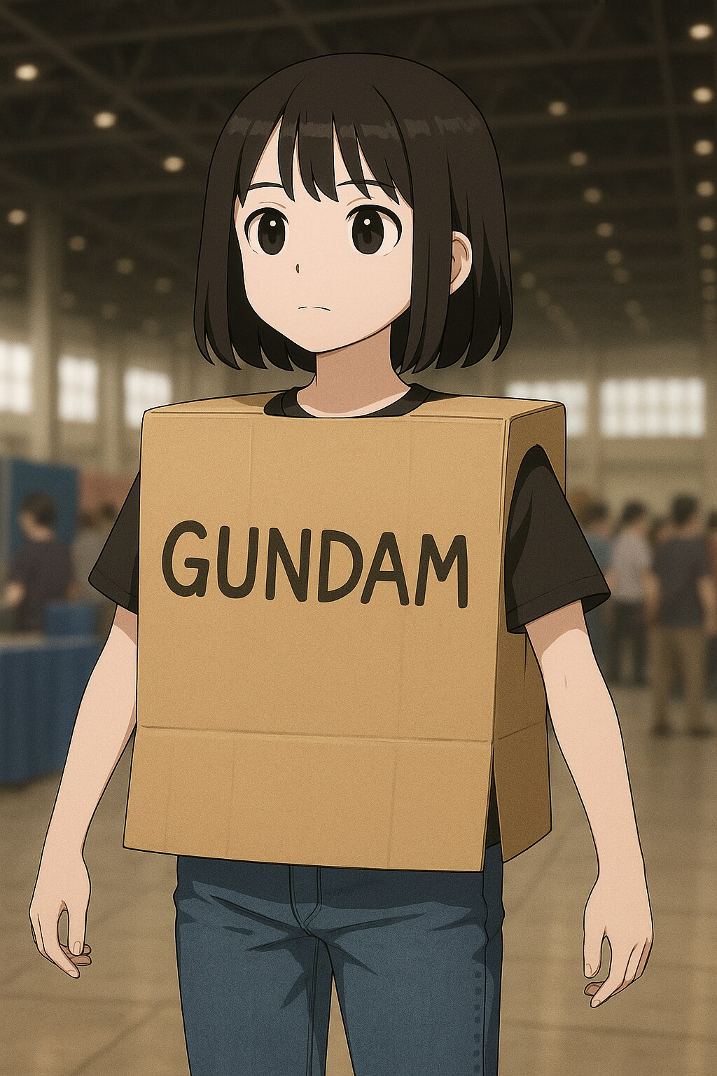 ガンダムのコスプレをしている女の子