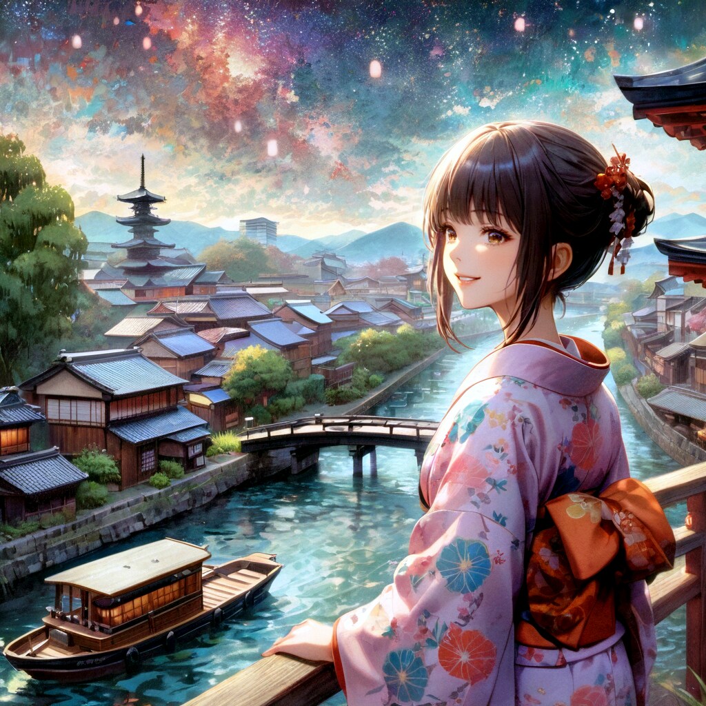 京都に来た② (和の少女49)