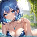 青髪戦闘少女ちゃんの水着バージョン 4枚目