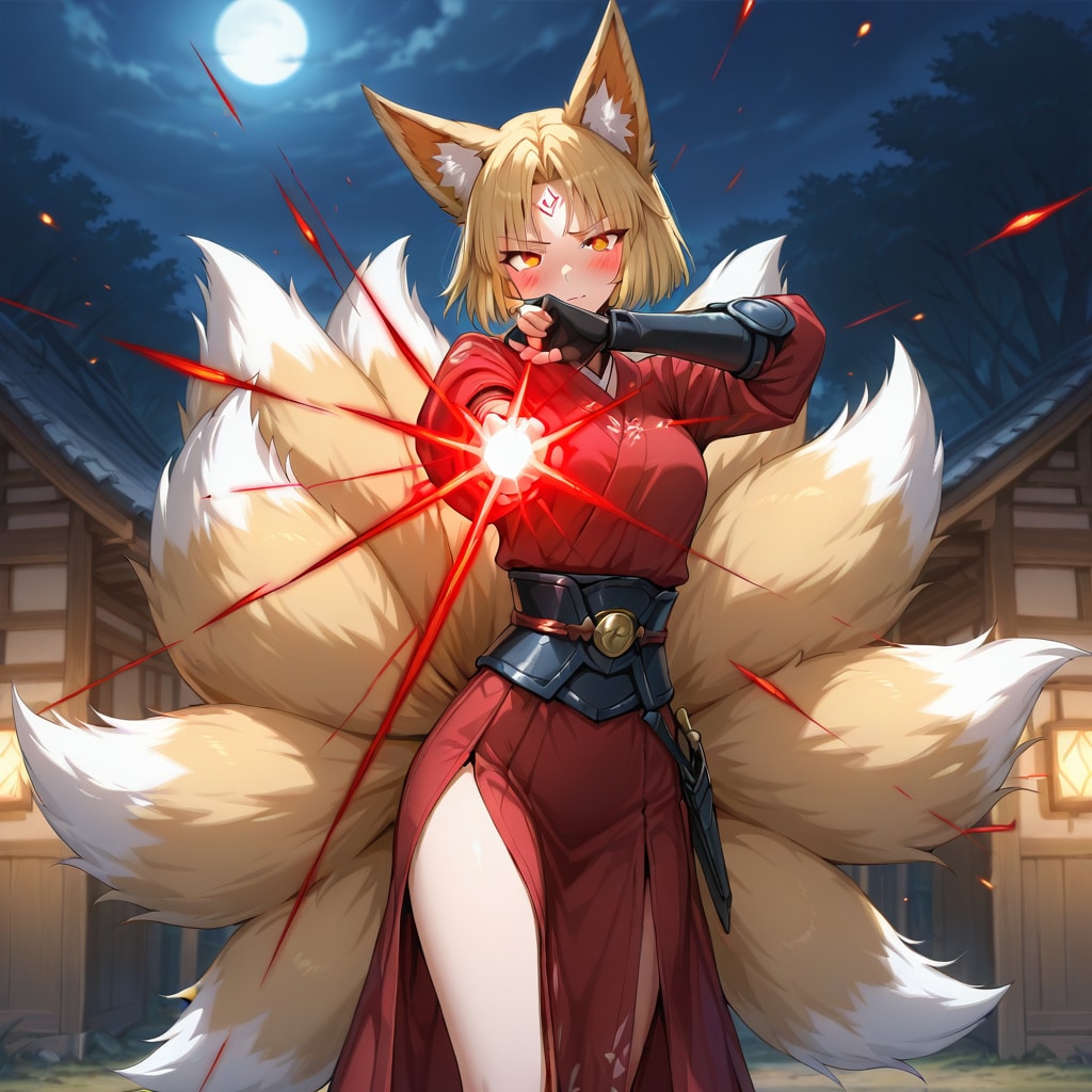 赤い九尾の鎮守