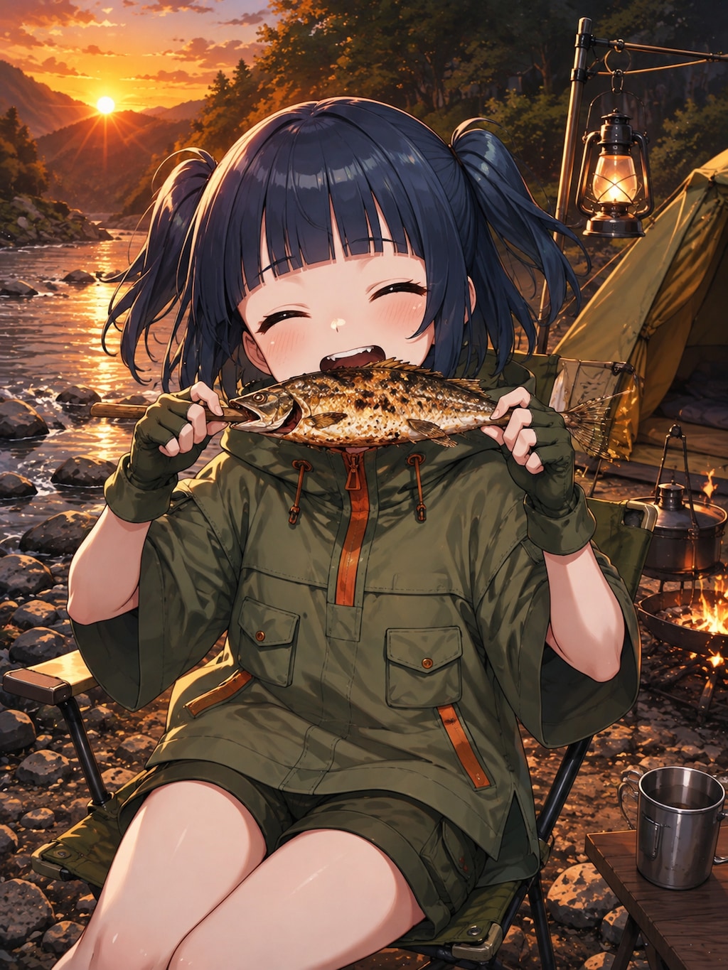 やよいちゃんの魚釣り