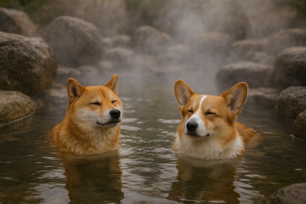『犬🐶の温泉♨日本🇯🇵の温泉♨』