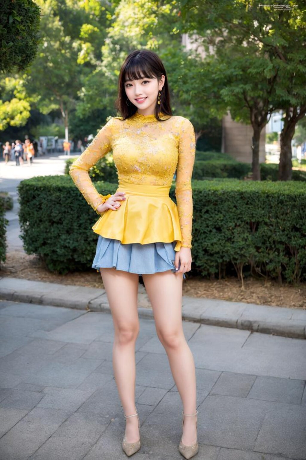 脚の綺麗なオシャレOLの休日コーデを街撮り part1 - Street photography of a fashionable office lady with beautiful legs on