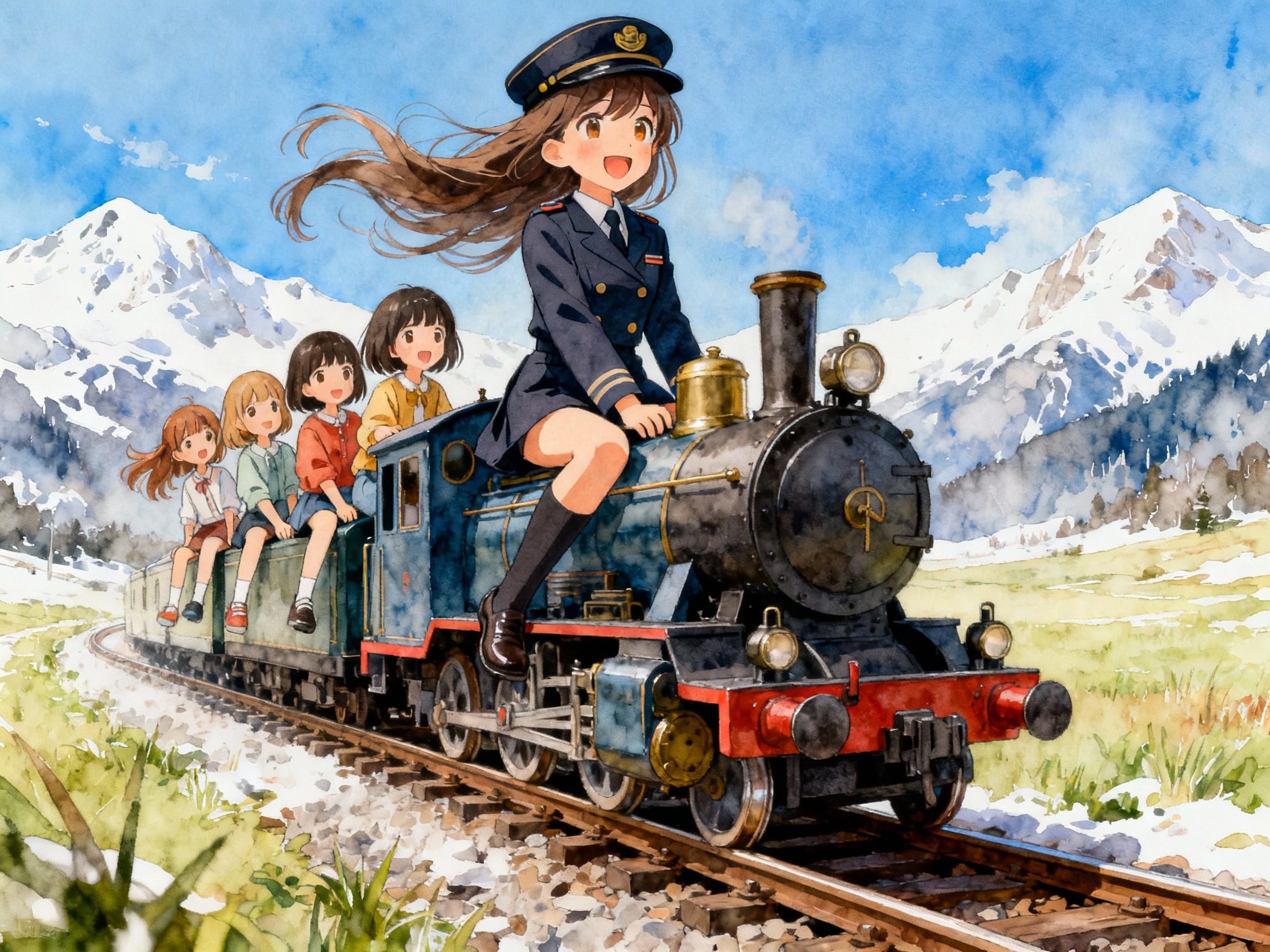 ミニSLな少女 | の人気AIイラスト・グラビア