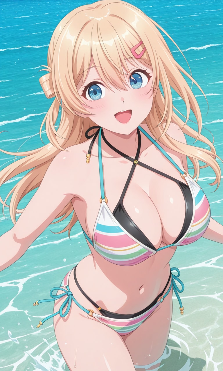 PixAI LoRAでビキニ姿の天海夕👙🏖️❤️
