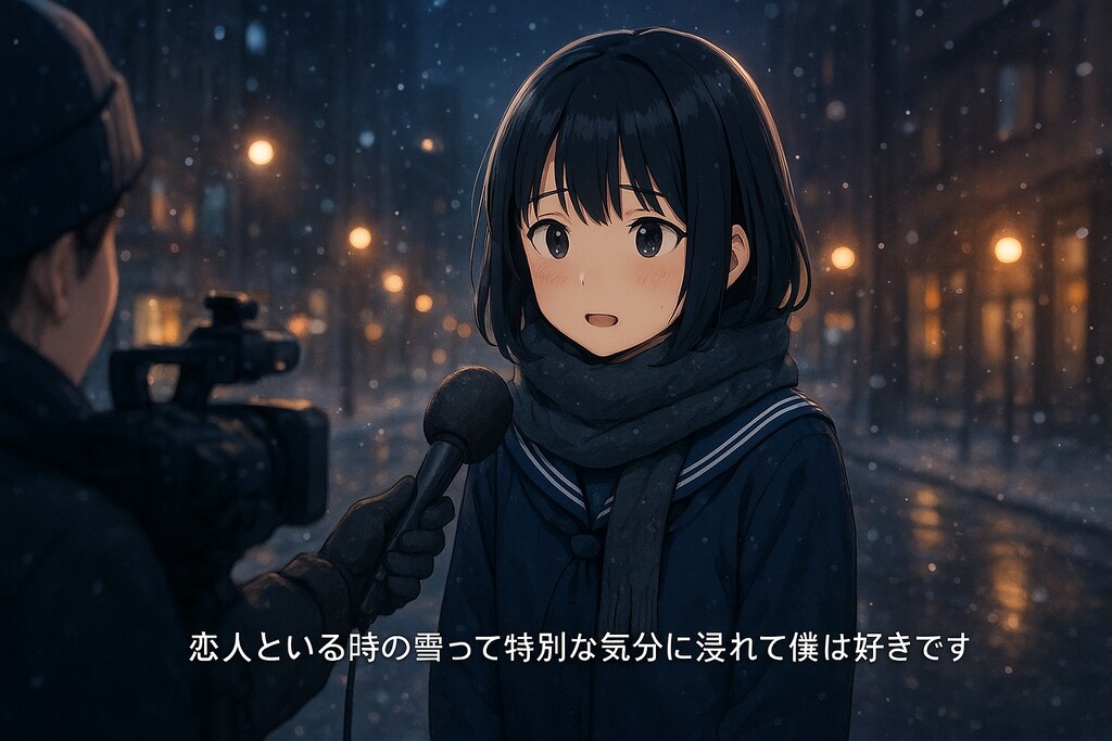 某街頭インタビュー風