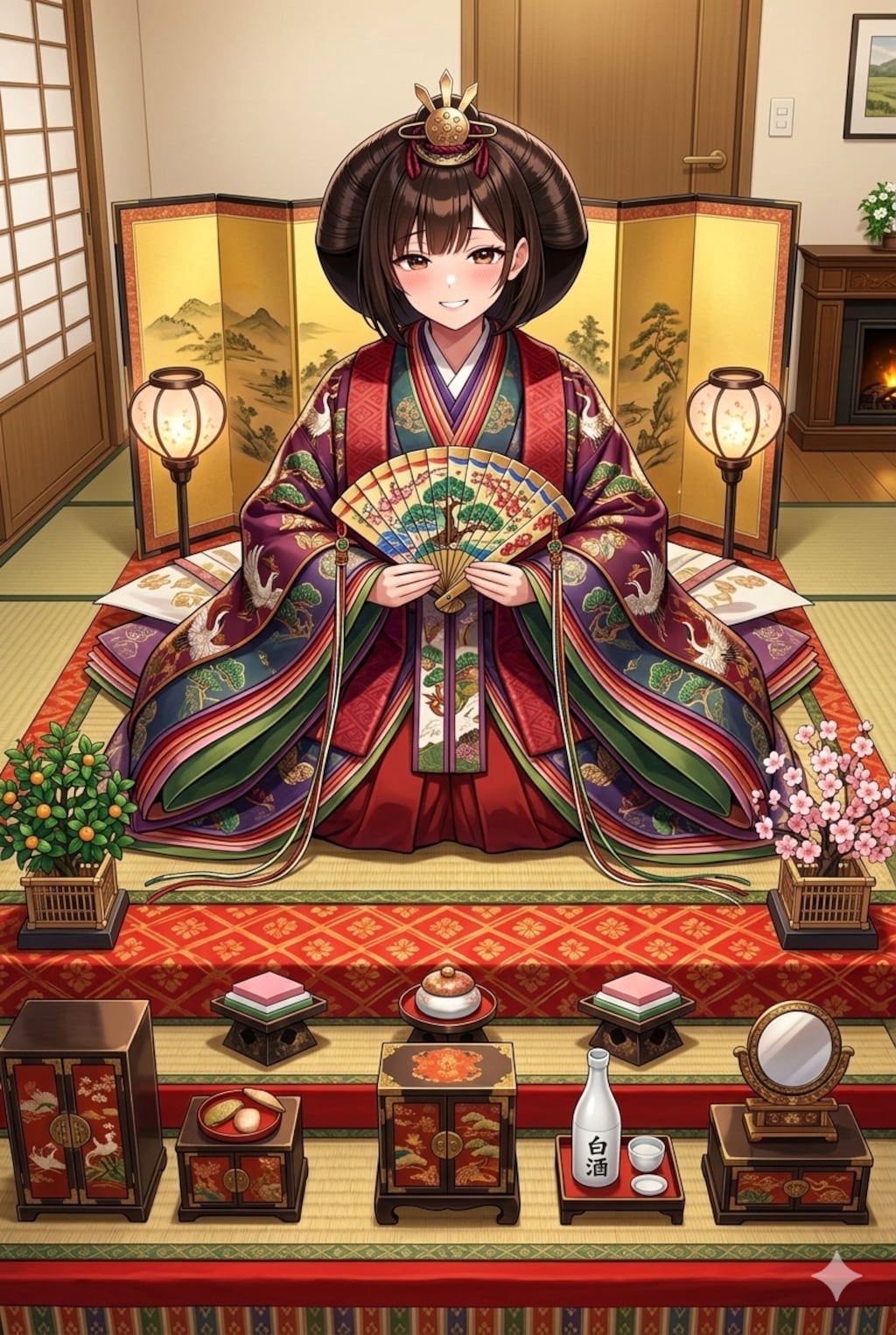 うちの子ひな祭り