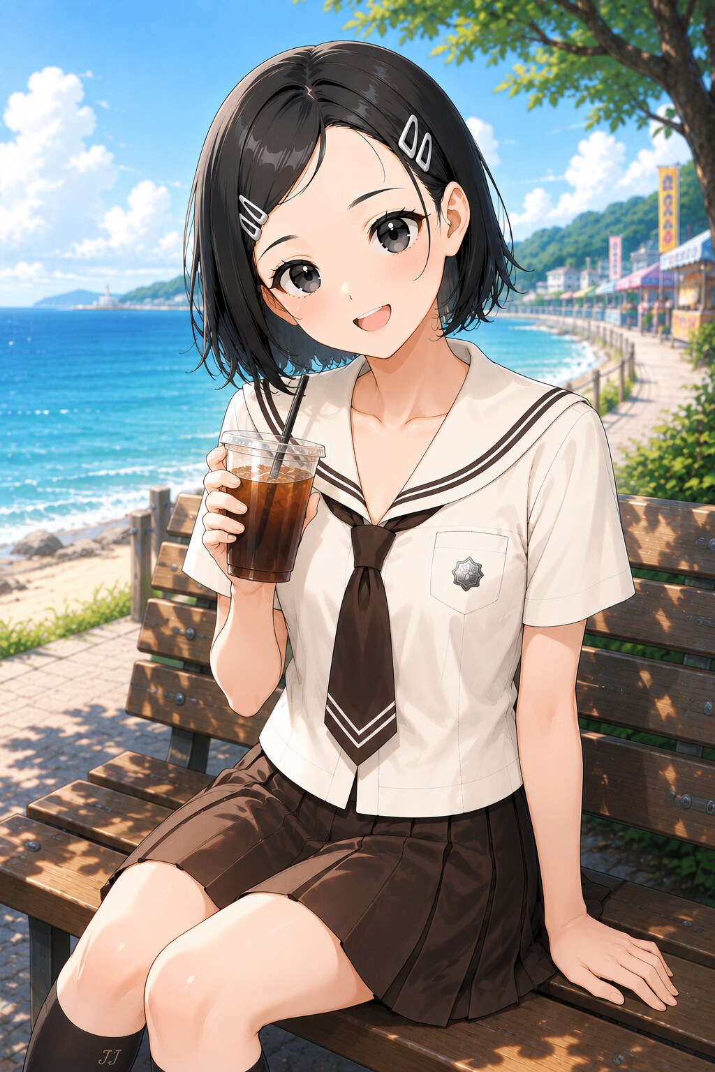 架空制服女子４０　真央ちゃん | の人気AIイラスト・グラビア