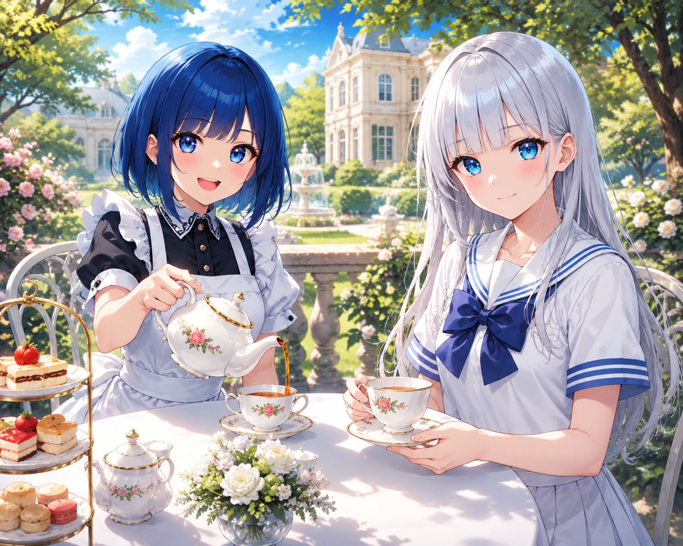 あいちゃんと夏の木陰でアイリスや　弾