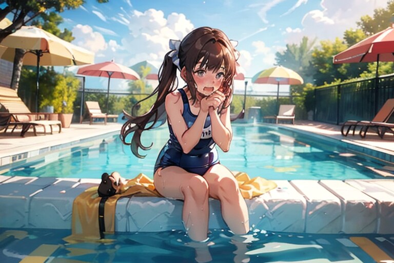 実は私、泳げないの！