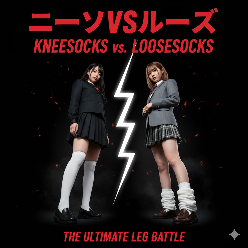 ニーソVSルーズ　フォトVer