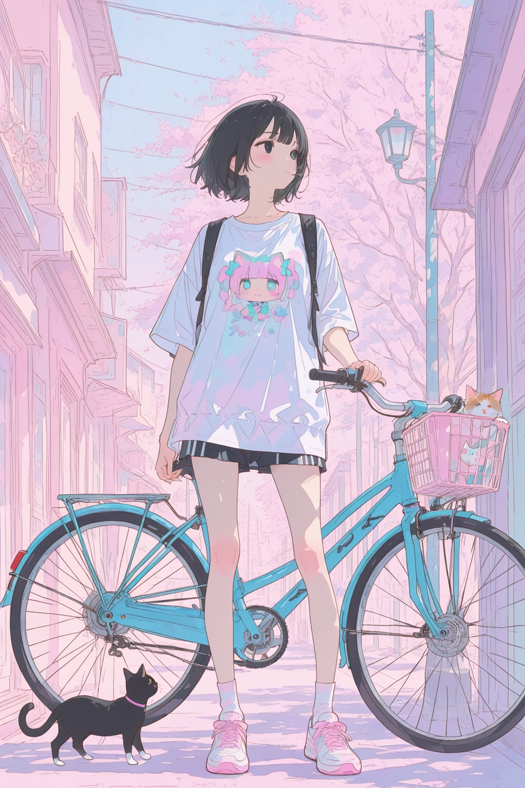 猫と自転車と(APRICOT)