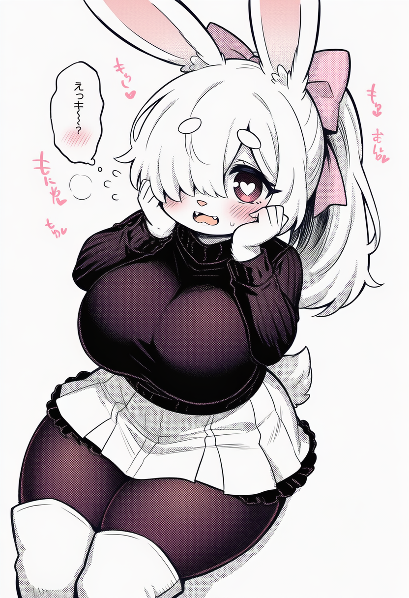 照れ顔