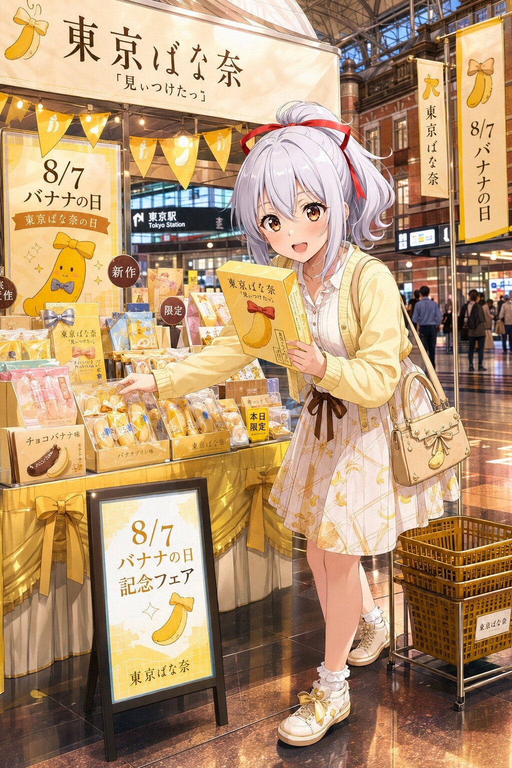エル「8/7は東京ばな菜の日っ！」