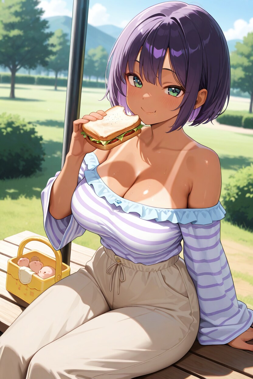 655 ピクニック日焼けっ子