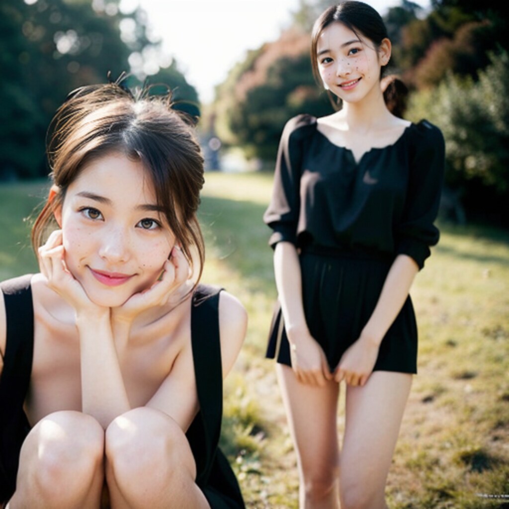 美少女たちのポートレート