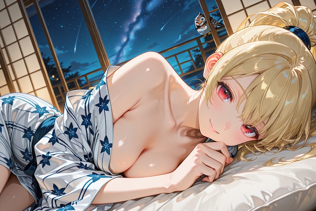 lying on side