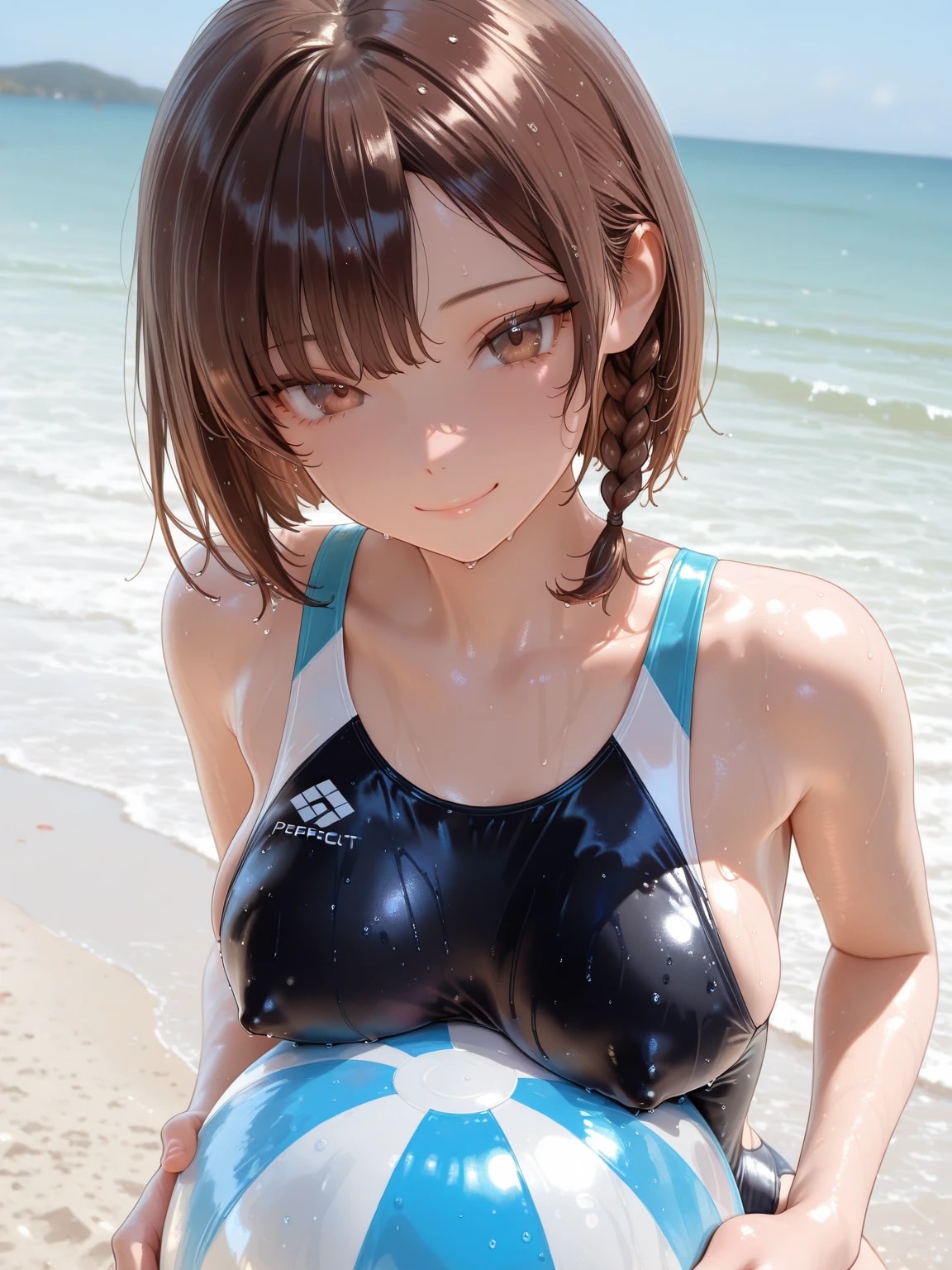 ビーチバレーで遊ぶ？