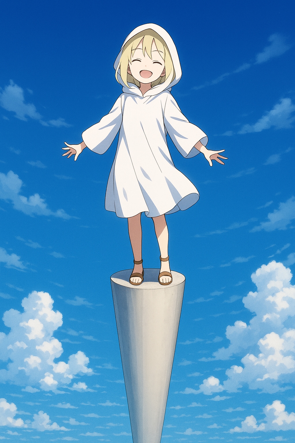 凄い柱の上に立つ | の人気AIイラスト・グラビア