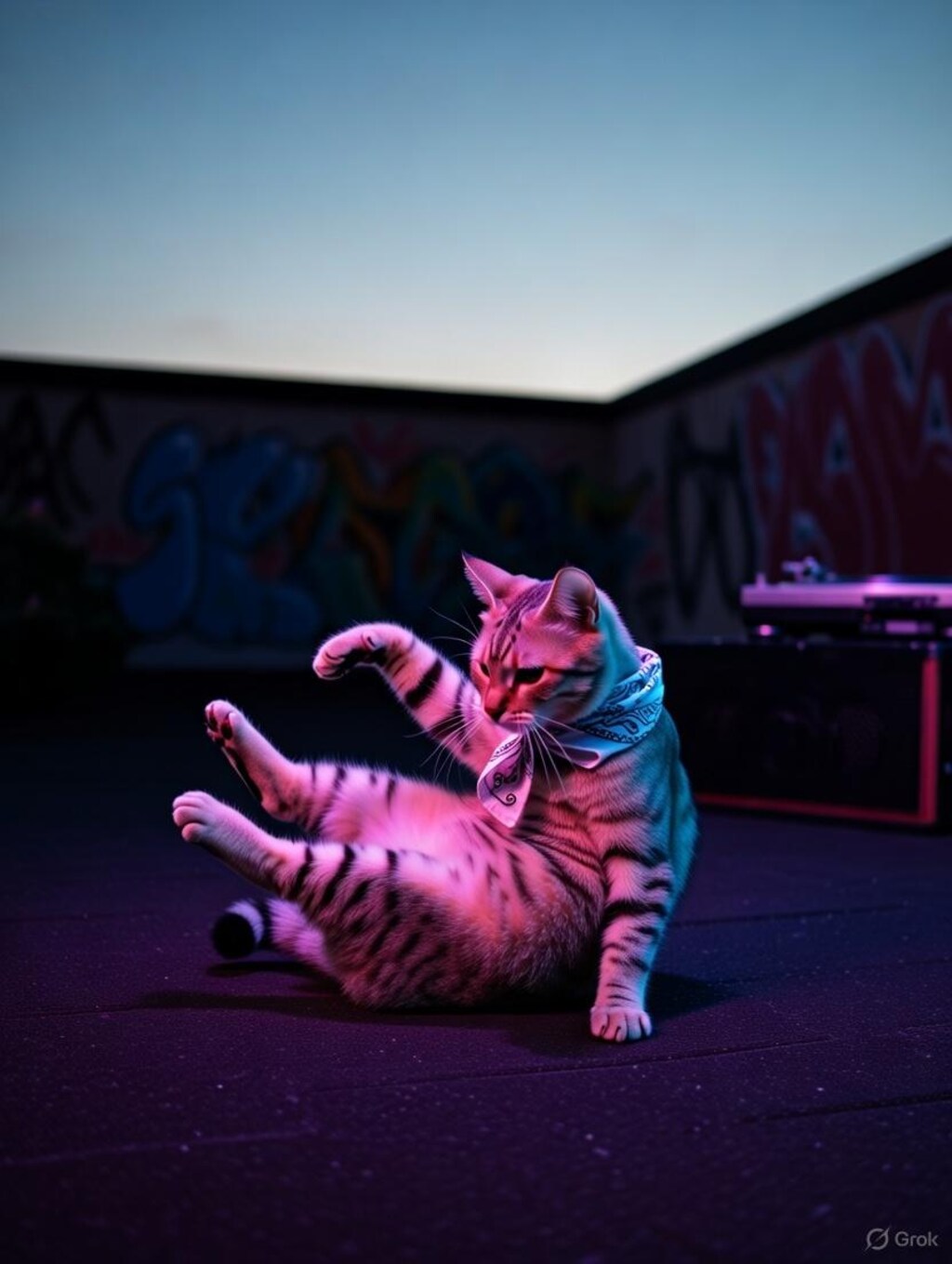 Grokで猫にブレイクダンスを踊らせてみた